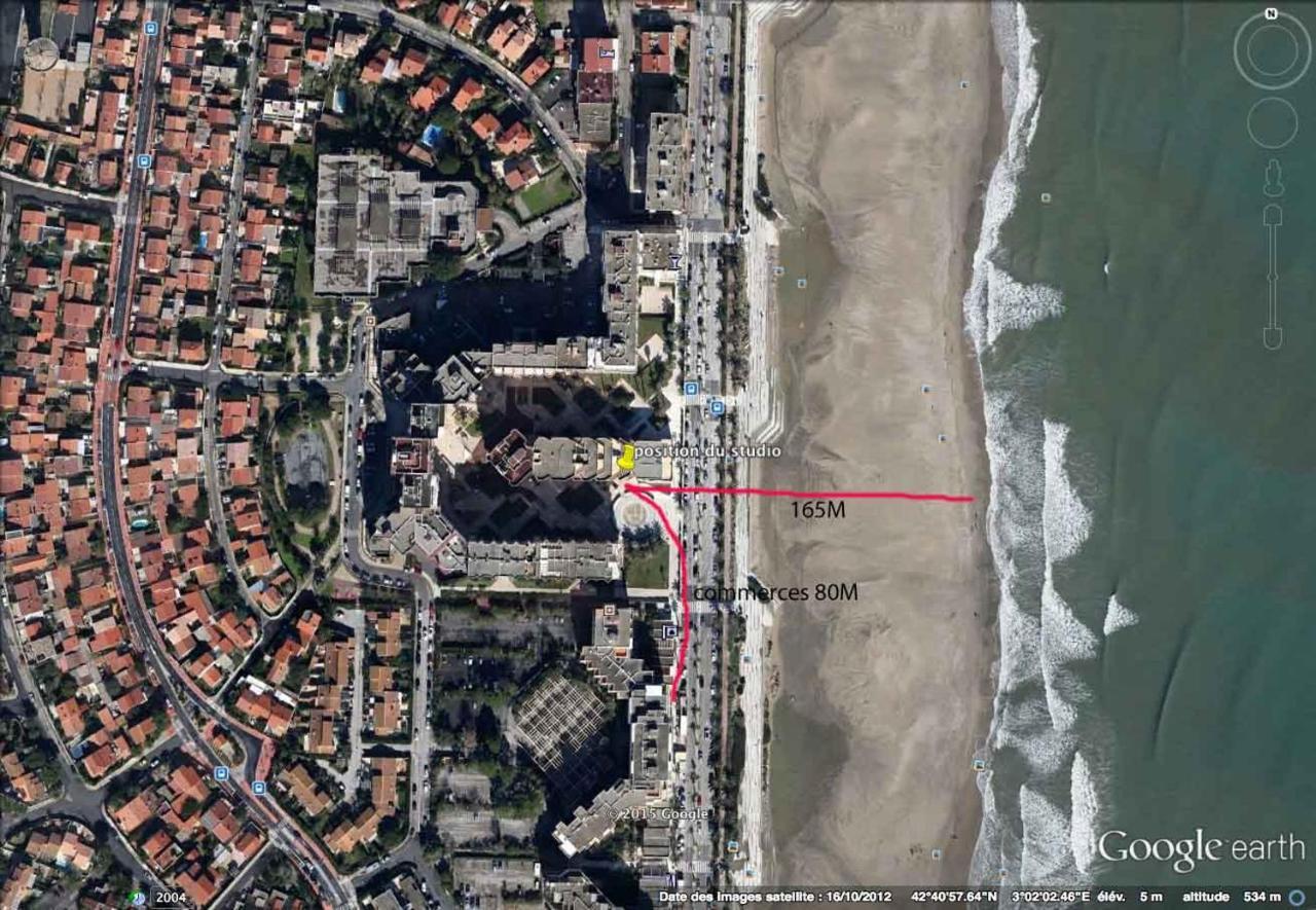 Studio Vue Mer Et Cap Canet Exterior foto